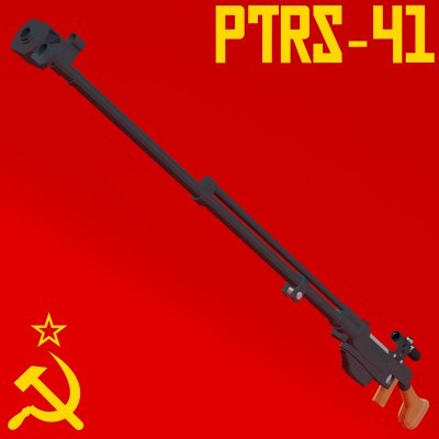 Подробнее о Винтовка PTRS-41 для Ravenfield
