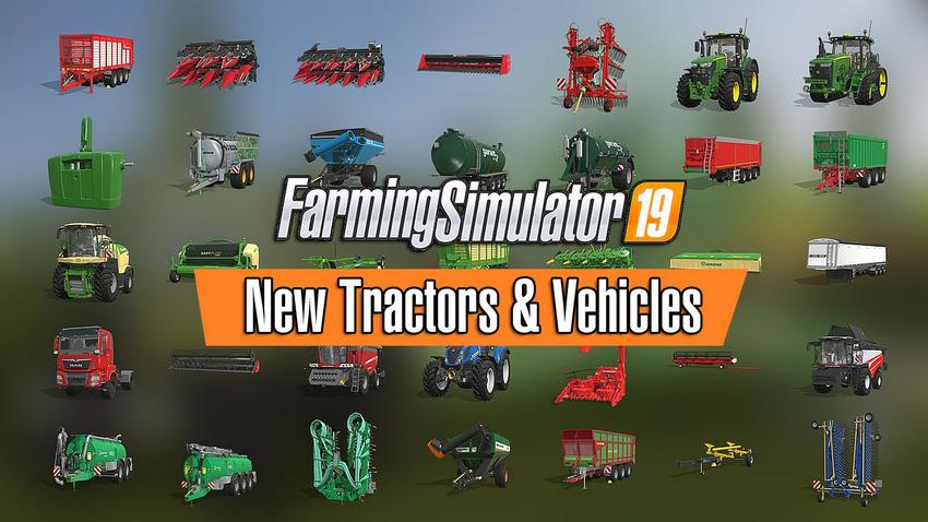Тракторы John Deere и другая с/х техника в Farming Simulator 19