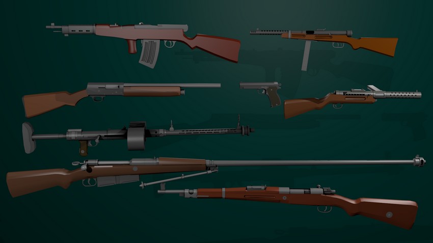 Interwars weapons pack