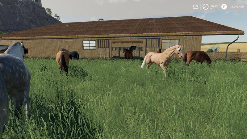 Horse Stable With Boxes для Farming Simulator 19.