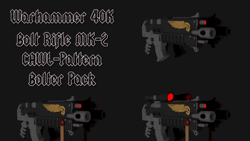 Bolt Rifle MK-2 CAWL-Pattern Bolter Pack