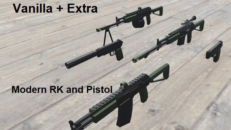Modernised RK platform and pistol (Vanilla+ Extra)