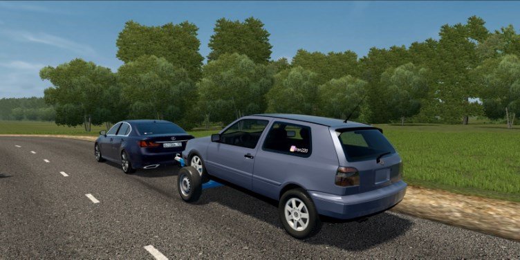 Прицеп - эвакуатор с VW Golf 3