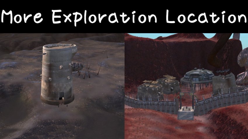 Больше мест для исследований / More Exploration Location