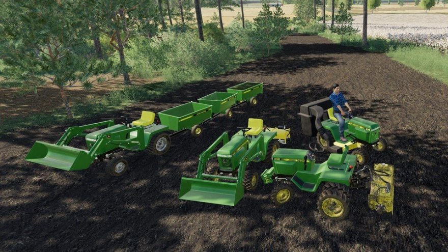 John Deere 332 Pack для Farming Simulator 19.