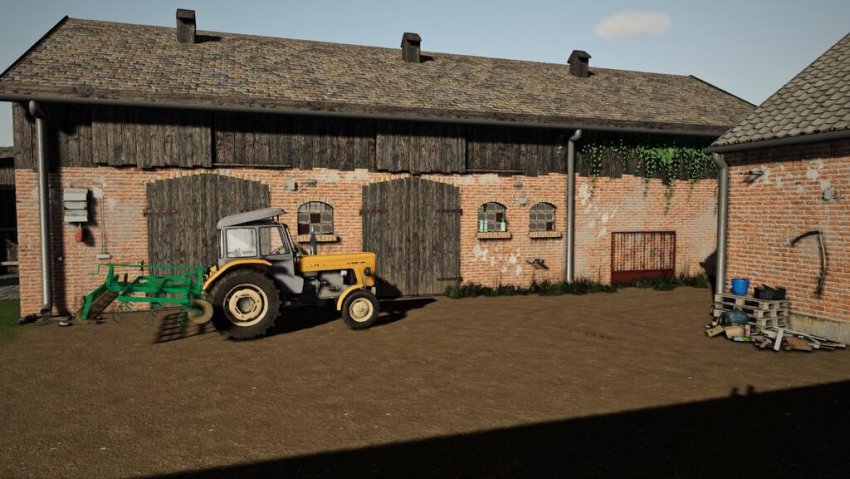 Small Cowshed With Pasture