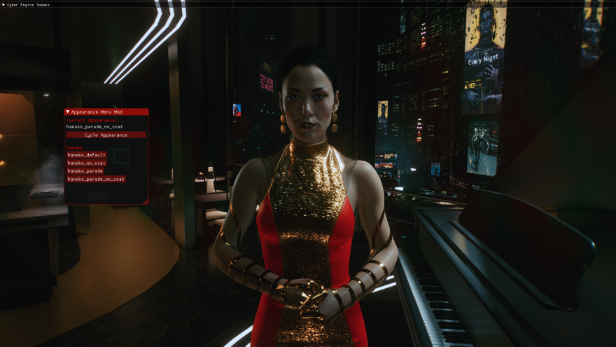 Cyberpunk 2077 appearance menu